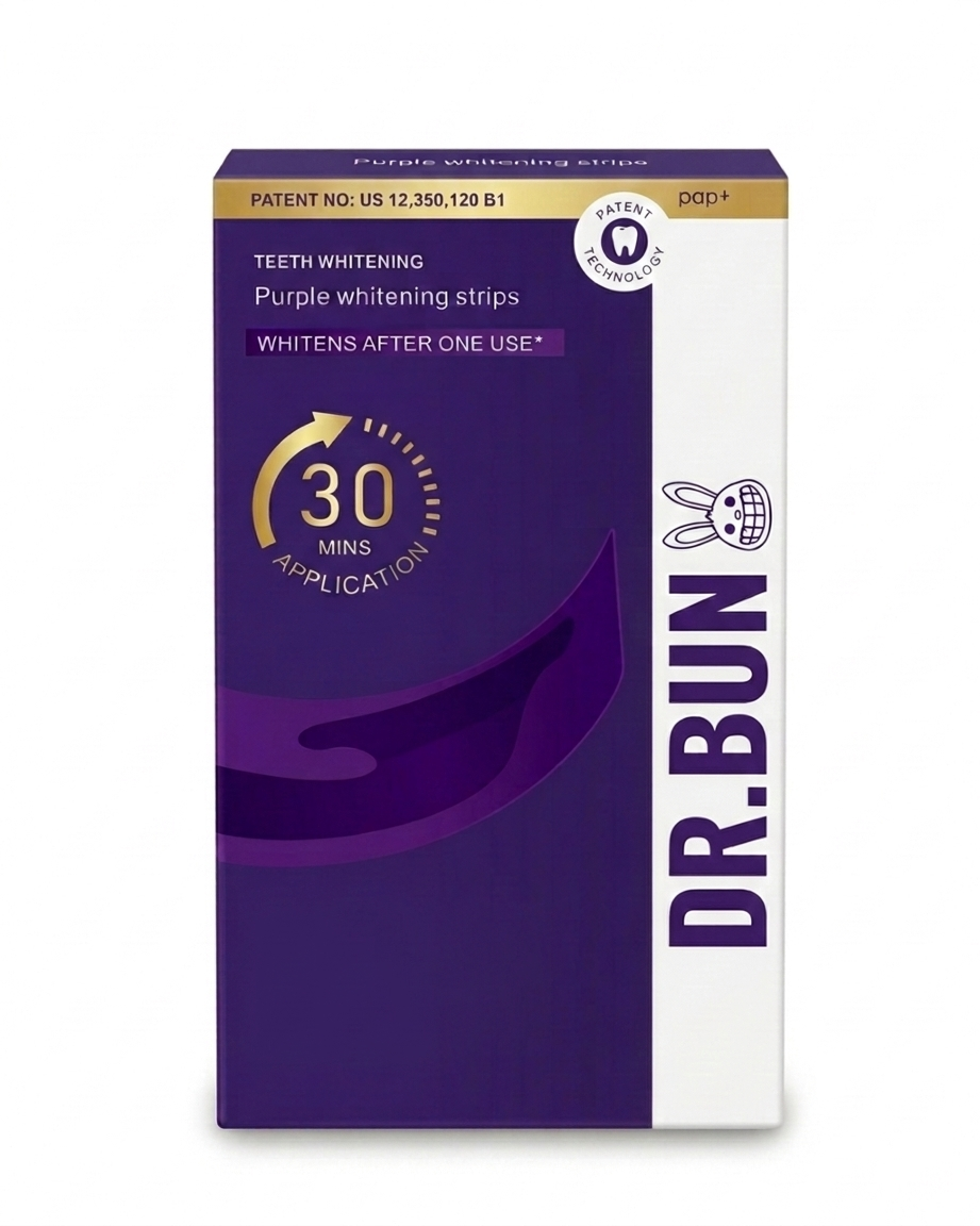 Purple Whitening Strips Color Correcting Technology